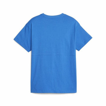 Kurzarm-T-Shirt für Kinder Puma Power Colorblock Blau