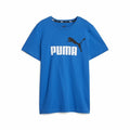 Kurzarm-T-Shirt für Kinder Puma Ess+ 2 Col Logo Blau