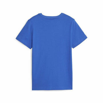 Kurzarm-T-Shirt für Kinder Puma Ess+ 2 Col Logo Blau