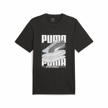 Men’s Short Sleeve T-Shirt Puma Graphiccs Sneaker Black