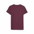 Child's Short Sleeve T-Shirt Puma Ess Logo Maroon