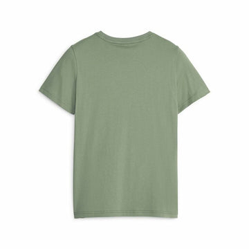 Kurzarm-T-Shirt für Kinder Puma Ess Block grün