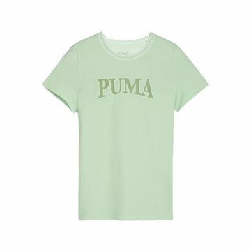 Kurzarm-T-Shirt für Kinder Puma Squad Zitronengrün