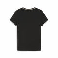 Child's Short Sleeve T-Shirt Puma QUAD G Black