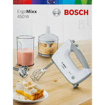 Mixeur plongeant BOSCH MFQ36480 Blanc Gris 450 W
