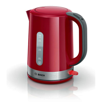 Wasserkocher BOSCH TWK6A514 Rot Grau plástico,acero inoxidable 2200 W 1,7 L