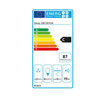 Kuhinjska napa Balay 3BC565GN 60 cm 530 m3/h 216 W C Črna