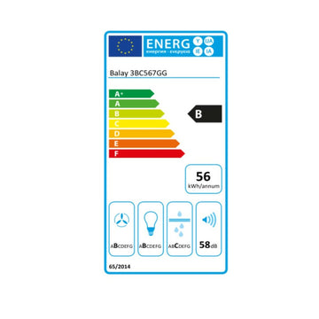 Kuhinjska napa Balay 3BC567GG 60 cm 660 m3/h 57 dB