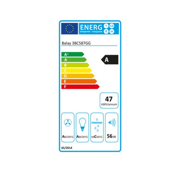 Kuhinjska napa Balay 1200044926 80 cm 680 m³/h 260W A Siva