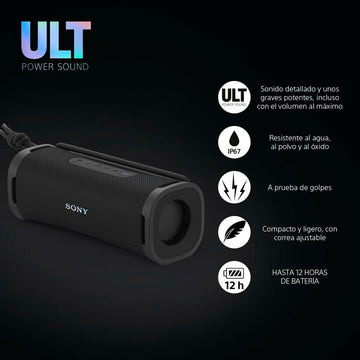 Portable Bluetooth Speakers Sony SRSULT10B Black