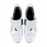 Radfahren Schuhe Shimano Tri TR501 Weiß Weiß/Grau