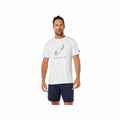 T-shirt à manches courtes homme Asics Court Spiral Tee Blanc