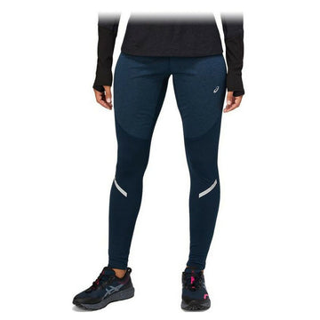 Leggings de Sport pour Femmes Asics Lite-Show Winter Tight Blue marine