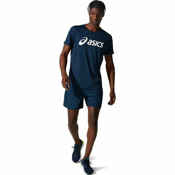 Herren Kurzarm-T-Shirt Asics Core Marineblau