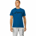 T-shirt à manches courtes homme Asics Big Logo Bleu