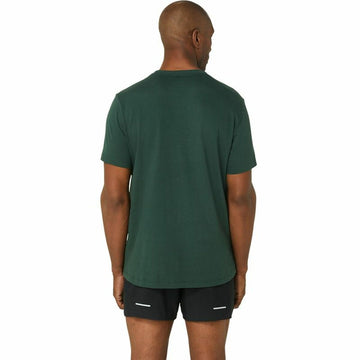 Men’s Short Sleeve T-Shirt Asics Big Logo Dark green