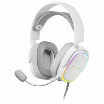 Gaming Headset with Microphone Mars Gaming MHAXW RGB White