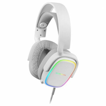 Gaming Headset with Microphone Mars Gaming MHAXW RGB White