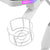 Tavolo Mars Gaming MGDXLRGBW LED RGB Bianco Acciaio 160 x 60 cm