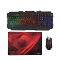 Keyboard with Gaming Mouse Mars Gaming MCP118 Black Spanish Qwerty QWERTY