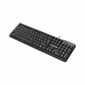 Tastatur Tacens AK0ES Schwarz Qwerty Spanisch QWERTY