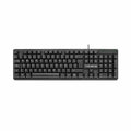 Tastatur Tacens AK0ES Schwarz Qwerty Spanisch QWERTY