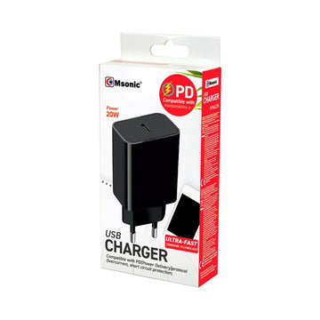 Chargeur mural Msonic MY6623K Noir 20 W