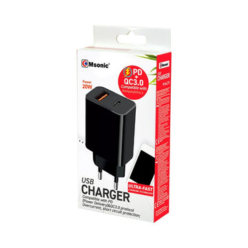 Chargeur mural Msonic MY6635K Noir