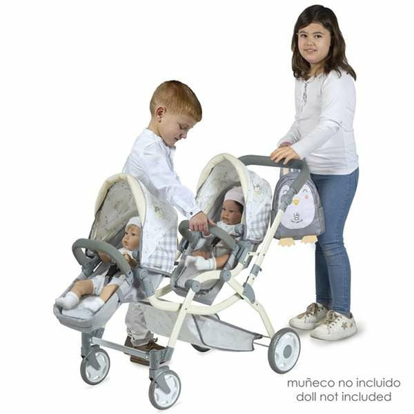 Doll Stroller Decuevas Pipo  Double 45 x 100 x 81 cm