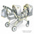 Doll Stroller Decuevas Pipo  Double 45 x 100 x 81 cm