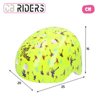 Children's Cycling Helmet Colorbaby Neon Cali Vibes Yellow (4 Units)