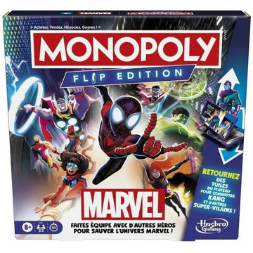 Namizna igra Hasbro Monopoly Flip Edition  MARVEL