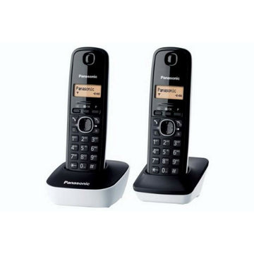 Téléphone Sans Fil Panasonic KX-TG1612 Ambre Noir/Blanc