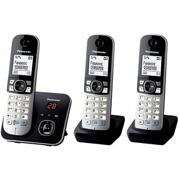 Kabelloses Telefon Panasonic KX-TG6823 Weiß Schwarz Schwarz/Silberfarben