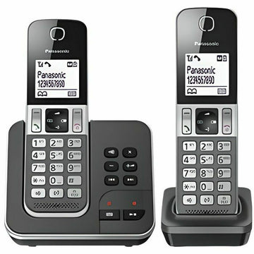 Kabelloses Telefon Panasonic KX-TGD322 Weiß Schwarz Schwarz/Grau