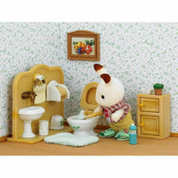 Actionfiguren Sylvanian Families Chocolate Rabbit and Toilet Set