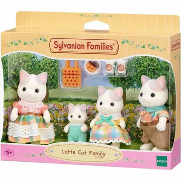 Dolls House Accessories Sylvanian Families 5738 Latte Cat Family