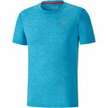 Herren Kurzarm-T-Shirt Mizuno  Impulse  Blau Himmelsblau