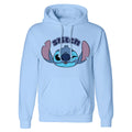 Unisex Sweater mit Kapuze Stitch Cute Face Blau