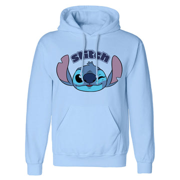 Unisex Hoodie Stitch Cute Face Blue