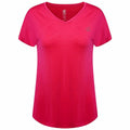 Damen Kurzarm-T-Shirt Dare 2b Agleam Rosa