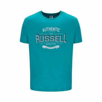 Herren Kurzarm-T-Shirt Russell Athletic Amt A30081 Aquamarin