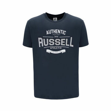 Herren Kurzarm-T-Shirt Russell Athletic Ara Dunkelblau