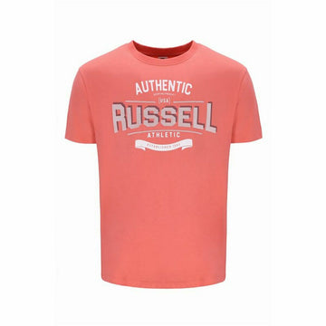 Herren Kurzarm-T-Shirt Russell Athletic Amt A30081 Orange Koralle