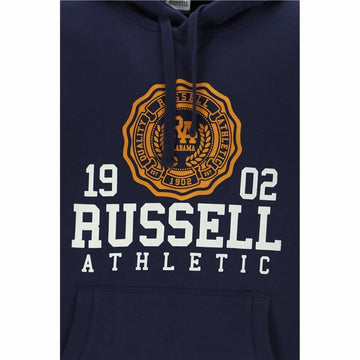 Herren Sweater mit Kapuze Russell Athletic Ath 1902 Marineblau