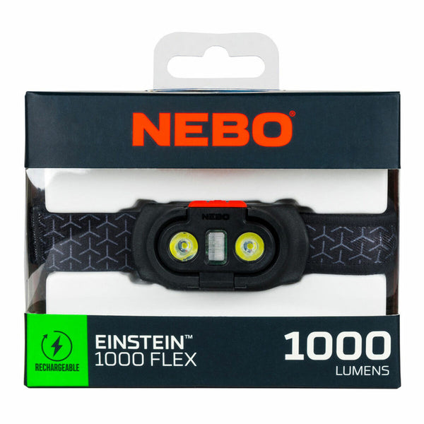 LED Head Torch Nebo Einstein™ 1000 Flex 1000 Lm