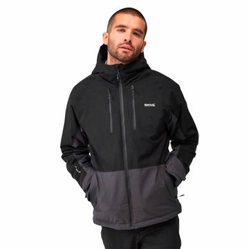 Wasserdichte Jacke für Männer Regatta Highton Stretch III Schwarz