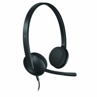 Headphones with Microphone Logitech 981-000475 Black