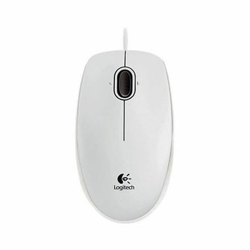 Optische Maus Logitech 910-003360 800 dpi Weiß Schwarzweiß (1 Stück)