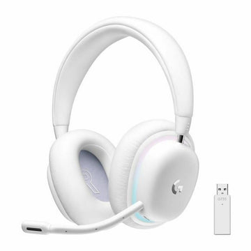 Headphones with Microphone Logitech G735 White Blue/White
